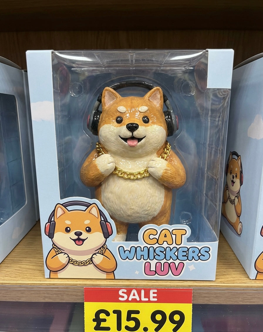 Talking plush whiskers cat luv