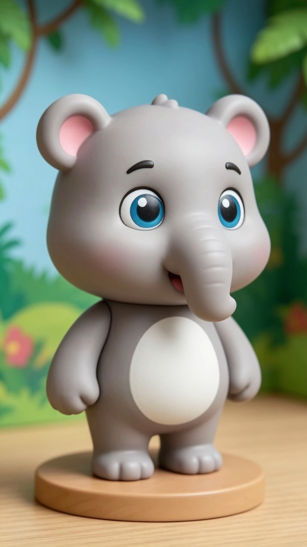 Ela elephant, bel-p pig, and Pinda Panda
